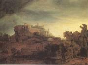 Rembrandt Peale Landscape with a Castle (mk05) oil painting picture wholesale